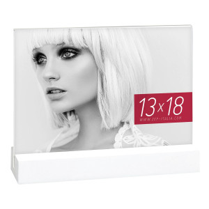ZEP Dresda White           13x18 Acryl mit Holzleiste      AQ657W