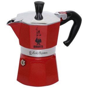 Bialetti Moka Express Rot, Espressokocher fr 3 Tassen