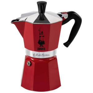 Bialetti Moka Express Rot, Espressokocher fr 6 Tassen