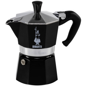 Bialetti Moka Express Schwarz, Espressokocher fr 3 Tassen