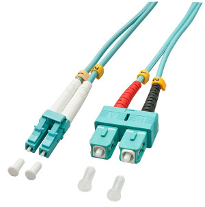 LINDY 46393 Glasfaser LWL Anschlusskabel Multimode OM3 5.00m