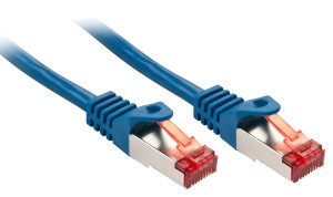 LINDY 47353 RJ45 Netzwerkkabel, Patchkabel CAT 6 S/FTP 1.50m Blau 1St.