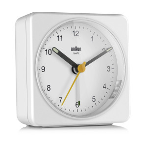 Braun BC 03 W Quarzwecker analog wei