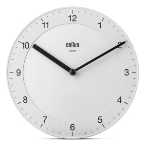 Braun BC 06 W Quarzwanduhr analog wei
