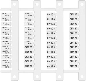 Finder 060.48 Beschriftungsschild 48St.