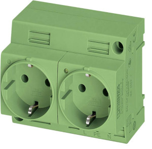 Phoenix Contact Schaltschrank-Steckdose EO-CF/UT/LED/DUO/GN Grn 1St.