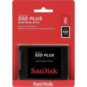SanDisk SSD PLUS 2TB Interne SATA SSD 6.35cm (2.5 Zoll) SATA 6 Gb/s