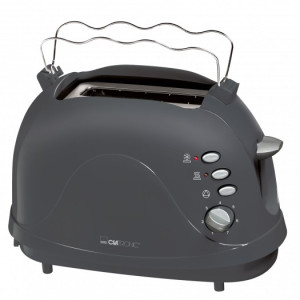 Clatronic TA3565 Toaster mit Brtchenaufsatz Grau