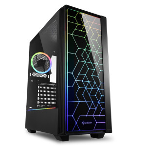 Sharkoon RGB LIT 100 Tower ATX Gehuse ohne Netzteil