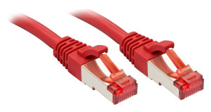 LINDY 47740 RJ45 Netzwerkkabel, Patchkabel CAT 6 S/FTP 20.00m Rot 1St.