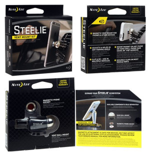 NITE Ize Steelie Vent Mount Kit Lftungsgitter Handy-Kfz-Halterung