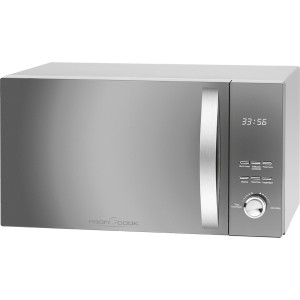 Profi Cook PC-MWG 1176 H Mikrowelle Silber 800W Grillfunktion, Hei