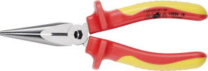 TOOLCRAFT TO-6448056 VDE Flachrundzange Gerade 160mm