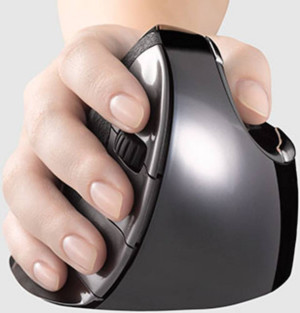 Evoluent D Medium Ergonomische Maus Funk Laser 6 Tasten Ergonomisch