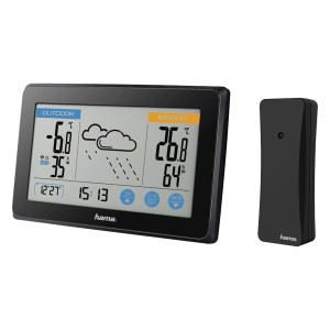 Hama 186314 Wetterstation Touch schwarz