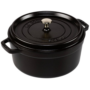 Staub La Cocotte 26cm rund, Gusseisen - schwarz