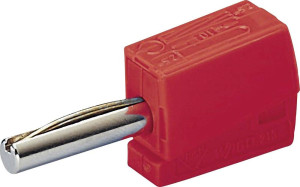 WAGO Bananenstecker Stecker, gerade Stift-: 4mm Rot