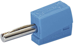 WAGO Bananenstecker Stecker, gerade Stift-: 4mm Blau