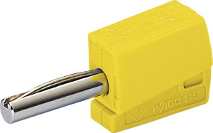 WAGO Bananenstecker Stecker, gerade Stift-: 4mm Gelb