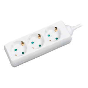 LogiLink LPS205 Steckdosenleiste Wei Schutzkontakt 1St.