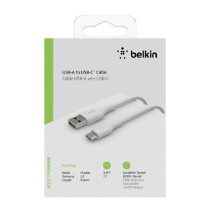 Belkin USB-C/USB-A Kabel PVC, 2m, wei