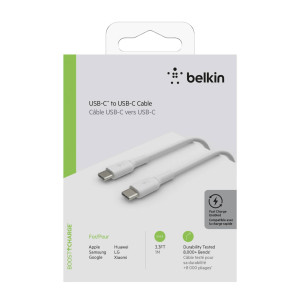 Belkin USB-C/USB-C Kabel PVC, 1m, wei