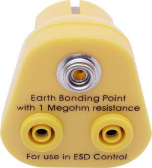 Quadrios ESD-Erdungsstecker Buchse, Bananenbuchse, Druckknopf 10mm