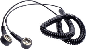Quadrios ESD-Erdungskabel 3.60m Druckknopf 10mm