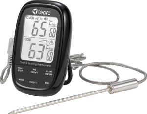 Tepro Garten Grillthermometer Schwarz