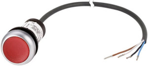 Eaton 185587 C22-DL-R-K01-24-P62 Drucktaster flach Rot 1St.