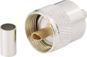 TRU Components 1579253 UHF-Steckverbinder Stecker, gerade 1St.