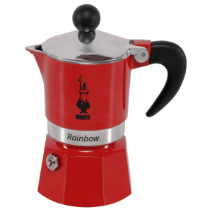 Bialetti Espressokocher Rainbow 1 Tasse rot