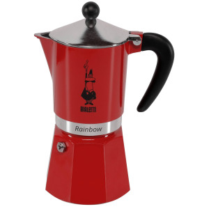 Bialetti Espressokocher Rainbow 6 Tassen rot
