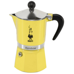 Bialetti Espressokocher Rainbow 3 Tassen gelb