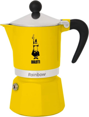 Bialetti Espressokocher Rainbow 6 Tassen gelb