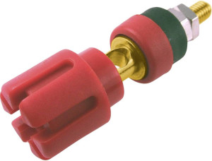 Cliff CL159721A Laborbuchse Stift-: 4mm Rot 1St.