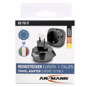 Ansmann 1250-0035 Reiseadapter EU to IT