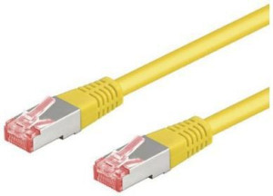 Goobay 1m CAT 6 Patchkabel, S/FTP (PiMF), Gelb