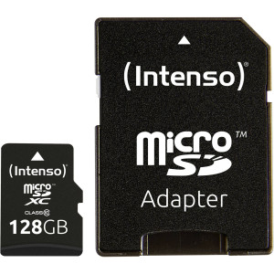 Intenso 128GB microSDXC Class 10 + SD-Adapter