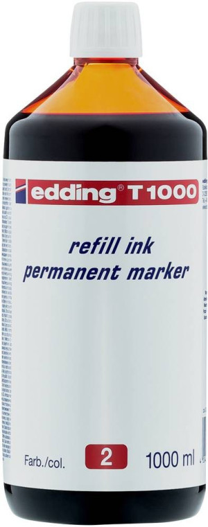 Edding Nachflltinte Marker T1000 Rot 1l wasserfest: Ja 4-T1000002