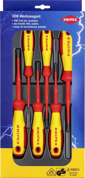 Knipex VDE Schraubendreher-Set 6teilig Plus/Minus