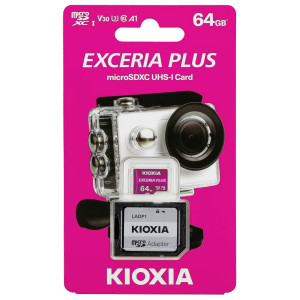 Kioxia EXCERIA PLUS microSDXC-Karte 64GB A1 Application Performance