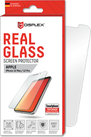E.V.I. DISPLEX Real Glass Apple iPhone 12/12 Pro 6,1" - Passend fr