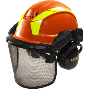 Uvex 9772 9774237 Forstschutzhelm Orange