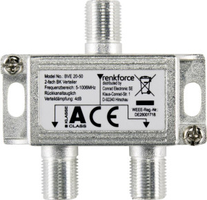 Renkforce Kabel-TV Verteiler 2-fach 5 - 1006MHz