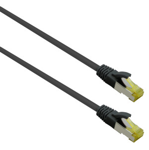 ultra flex Patchkabel S/FTP Cat 6a TPE schwarz 7,5m