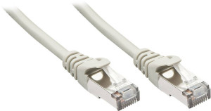 LINDY 48343 RJ45 Netzwerkkabel, Patchkabel CAT 5e F/UTP 2.00m Grau