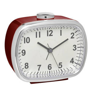 TFA Dostmann 60.1032.05 Quarz Wecker Rot Alarmzeiten 1 Groes Display