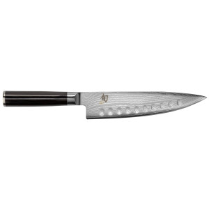 KAI DM-0719 Shun Kochmesser mit Kullenschliff, Black, 8 Zoll