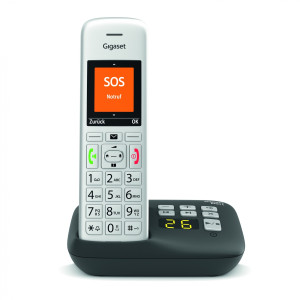 Gigaset E390A Schnurlostelefon mit Anrufbeantworter int. - wei